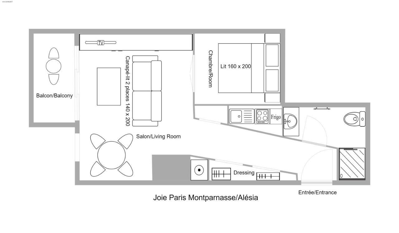 Ferienwohnung Joie Paris Montparnasse - Alesia Exterior foto